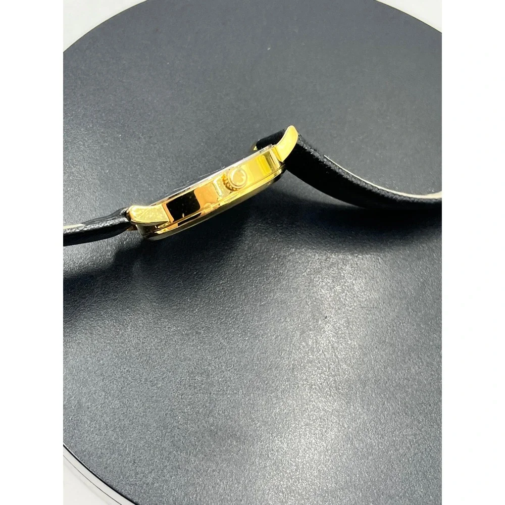 Kate Spade New York Metro Monogram‎ K Black Leather Quartz Watch